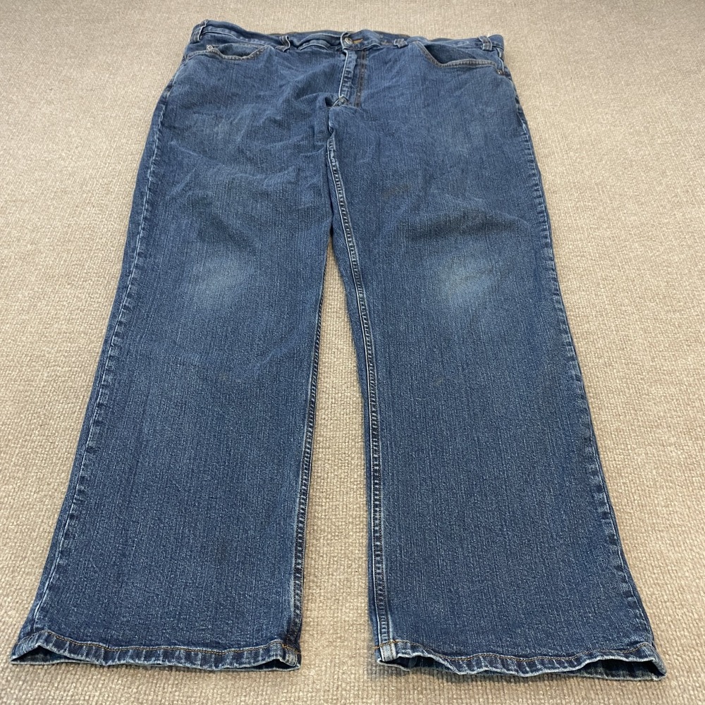 Duluth Trading Flex Weekender Jeans Mens 44x32 Blue Relaxed Straight Denim Pants